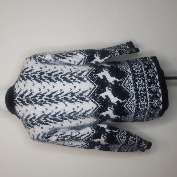 Vintage Rafaella Nordic Fairisle Holiday Christmas sweater angora lambswool M - Picture 4 of 8